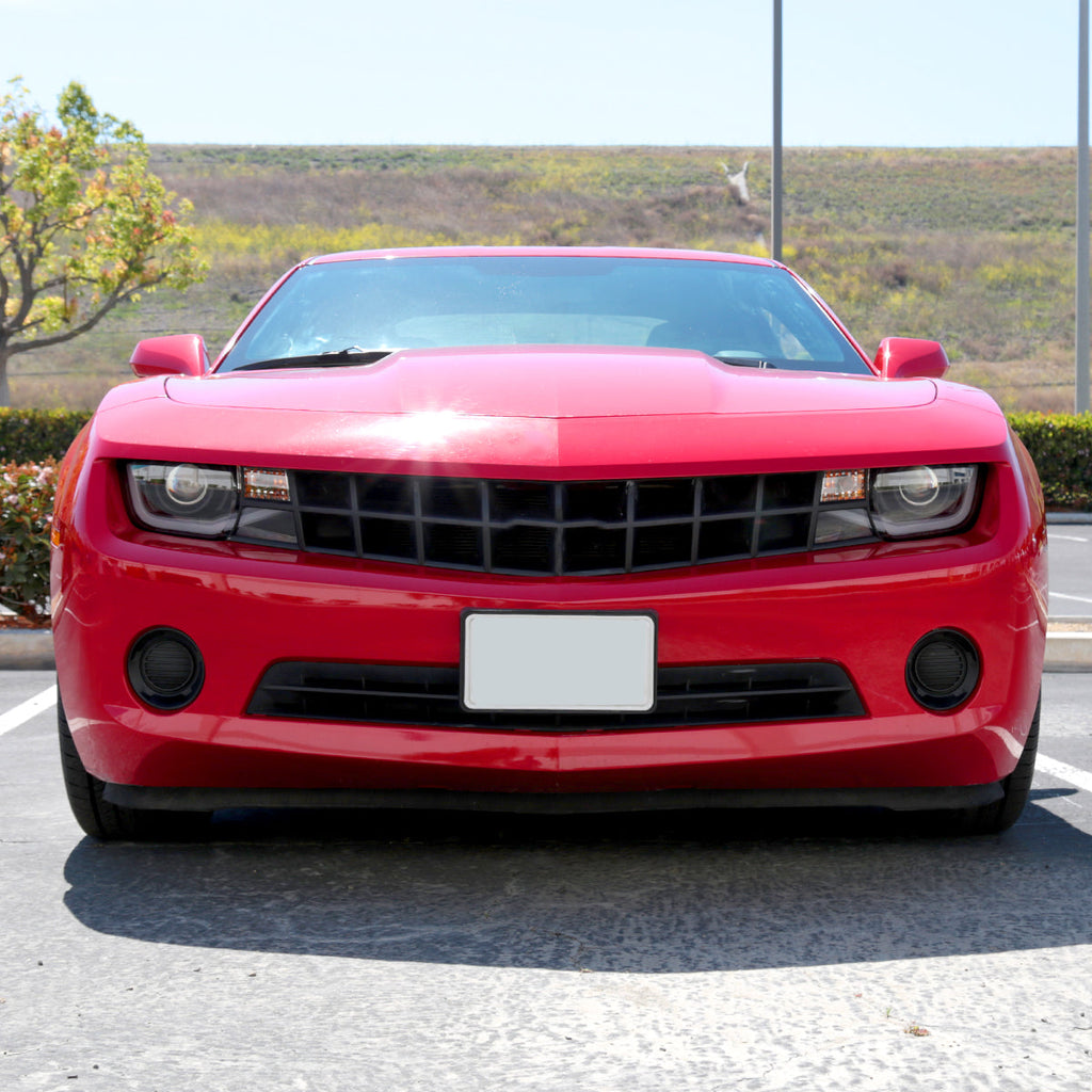 2010-2013 Chevrolet Camaro 5th Gen LED Bar Projector Headlights (Matte Black Housing / Clear Lens)