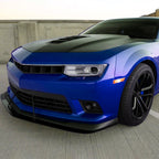 2014-2015 Chevrolet Camaro 5th Gen LED Strip Projector Headlights w/ Sequential Turn Signal Lights (Chrome Housing / Clear Lens)