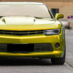 2014-2015 Chevrolet Camaro 5th Gen LED Strip Projector Headlights w/ Sequential Turn Signal Lights (Chrome Housing / Clear Lens)
