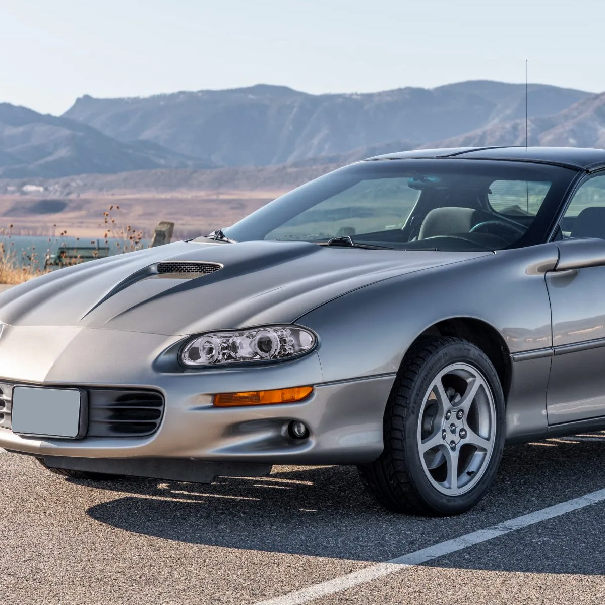 1998-2002 Chevrolet Camaro 4th Gen Dual Halo Projector Headlights (Chrome Housing / Clear Lens)