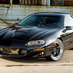 1998-2002 Chevrolet Camaro 4th Gen Dual Halo Projector Headlights (Chrome Housing / Clear Lens)