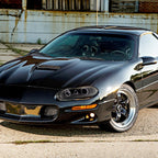 1998-2002 Chevrolet Camaro 4th Gen Dual Halo Projector Headlights (Glossy Black Housing / Smoked Lens)