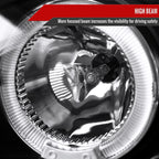 1998-2002 Chevrolet Camaro 4th Gen Dual Halo Projector Headlights (Matte Black Housing / Clear Lens)