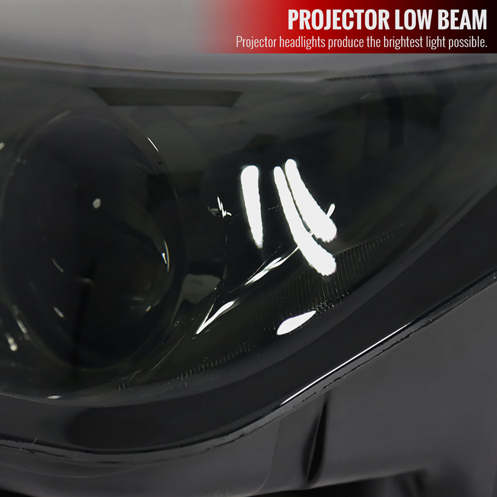 1997-2004 Chevrolet Corvette C5 H7 Projector Headlights (Chrome Housing / Smoked Lens)
