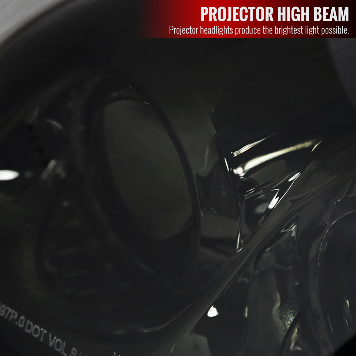 1997-2004 Chevrolet Corvette C5 H7 Projector Headlights (Chrome Housing / Smoked Lens)