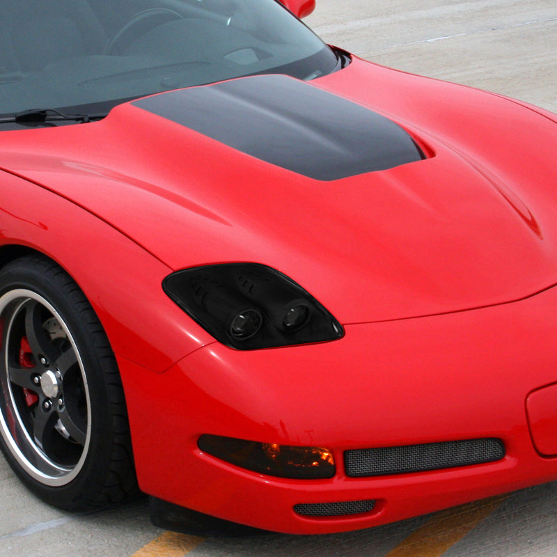 1997-2004 Chevrolet Corvette C5 H7 Projector Headlights (Matte Black Housing / Clear Lens)
