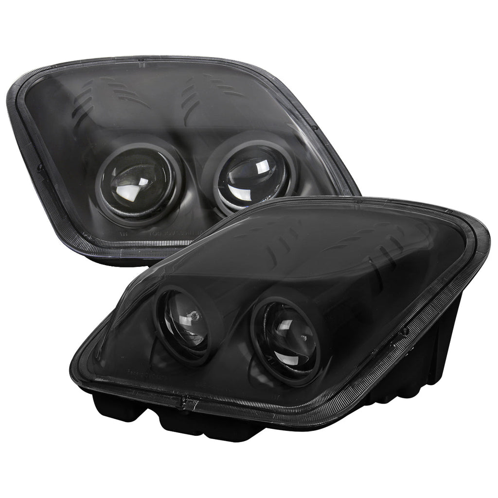 1997-2004 Chevrolet Corvette C5 H7 Projector Headlights (Matte Black Housing / Clear Lens)