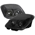 1997-2004 Chevrolet Corvette C5 H7 Projector Headlights (Matte Black Housing / Clear Lens)