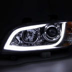 2008-2009 Pontiac G8 LED Bar Projector Headlights (Chrome Housing / Clear Lens)