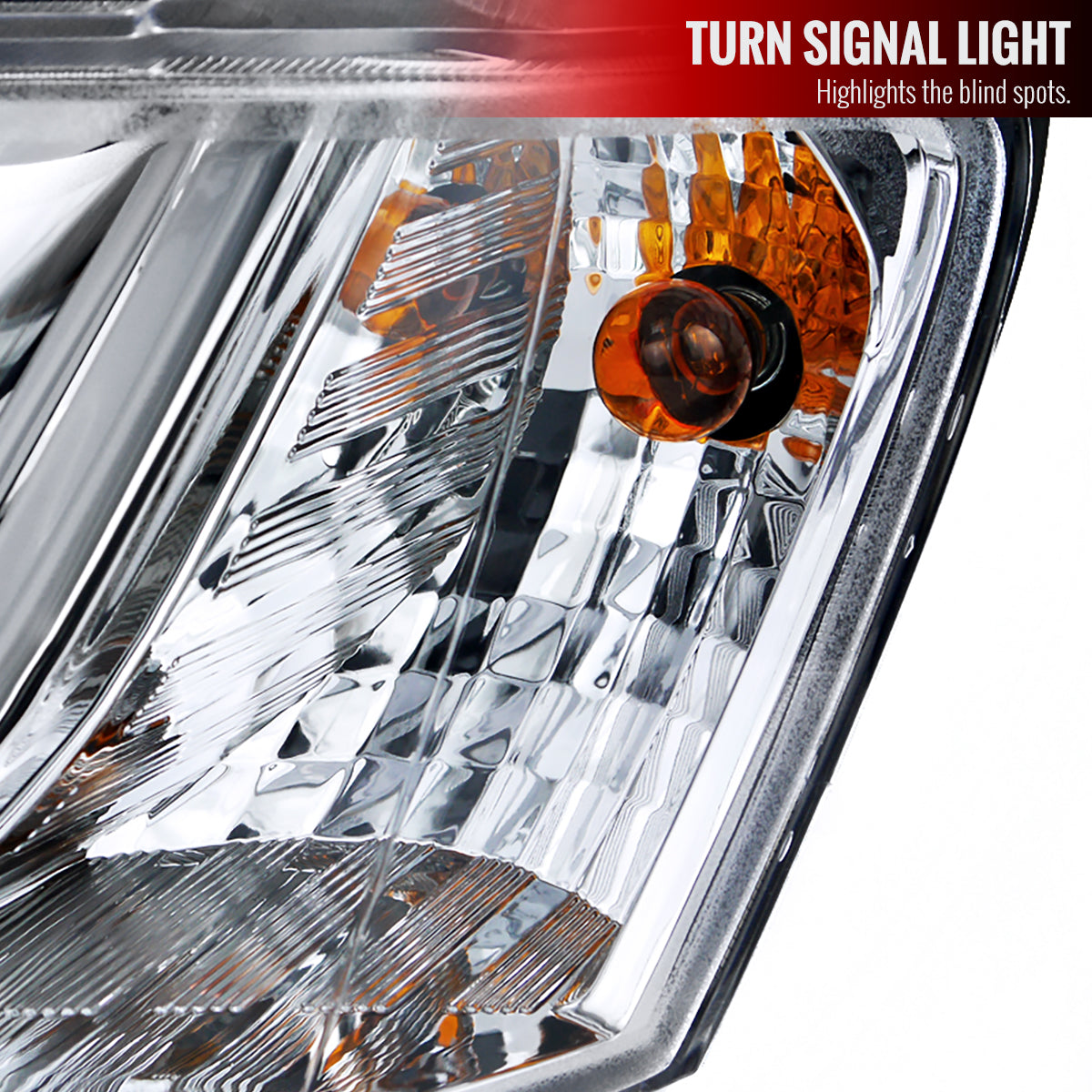 2008-2009 Pontiac G8 LED Bar Projector Headlights (Chrome Housing / Clear Lens)