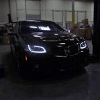 2008-2009 Pontiac G8 LED Bar Projector Headlights (Chrome Housing / Clear Lens)