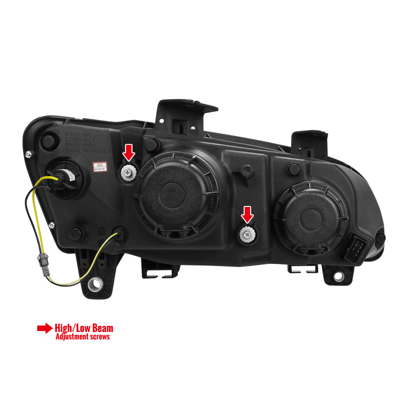 2008-2009 Pontiac G8 LED Bar Projector Headlights (Chrome Housing / Clear Lens)