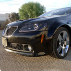 2008-2009 Pontiac G8 LED Bar Projector Headlights (Glossy Black Housing / Smoked Lens)