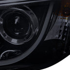 2008-2009 Pontiac G8 LED Bar Projector Headlights (Glossy Black Housing / Smoked Lens)