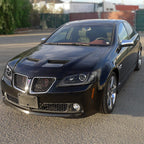 2008-2009 Pontiac G8 LED Bar Projector Headlights (Matte Black Housing / Clear Lens)