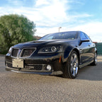 2008-2009 Pontiac G8 LED Bar Projector Headlights (Matte Black Housing / Clear Lens)