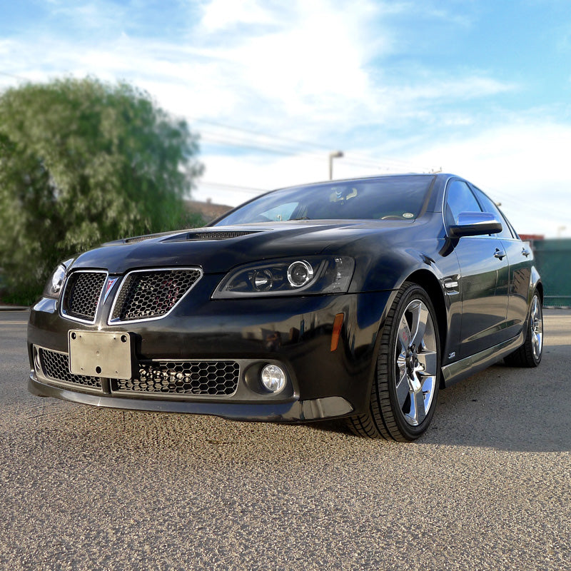 2008-2009 Pontiac G8 LED Bar Projector Headlights (Matte Black Housing / Clear Lens)