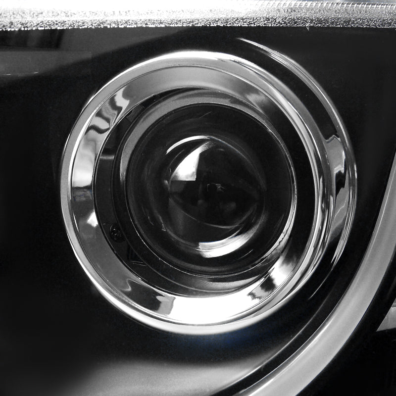 2008-2009 Pontiac G8 LED Bar Projector Headlights (Matte Black Housing / Clear Lens)