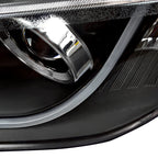 2008-2009 Pontiac G8 LED Bar Projector Headlights (Matte Black Housing / Clear Lens)