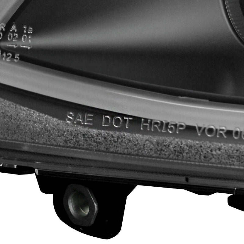 2008-2009 Pontiac G8 LED Bar Projector Headlights (Matte Black Housing / Clear Lens)