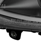 2008-2009 Pontiac G8 LED Bar Projector Headlights (Matte Black Housing / Clear Lens)