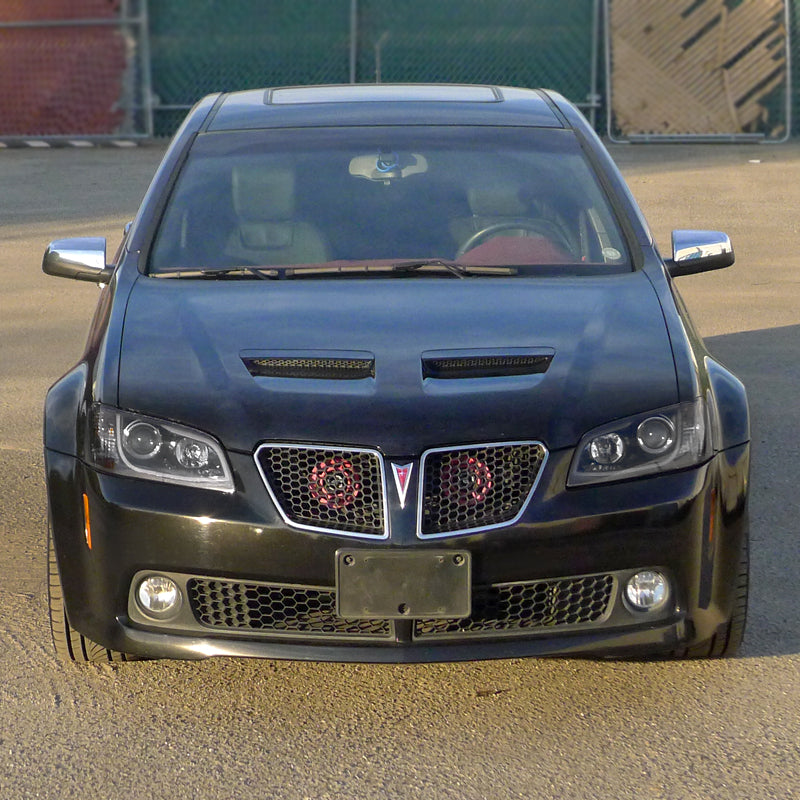 2008-2009 Pontiac G8 LED Bar Projector Headlights (Matte Black Housing / Clear Lens)
