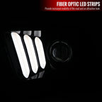 2005-2009 Ford Mustang S197 LED Bar Projector Headlights (Jet Black Housing / Clear Lens)