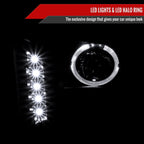 2005-2009 Ford Mustang S197 Halo Projector Headlights (Jet Black Housing / Clear Lens)