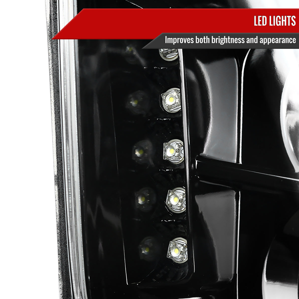 2005-2009 Ford Mustang S197 Halo Projector Headlights (Jet Black Housing / Clear Lens)