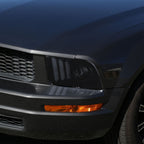 2005-2009 Ford Mustang S197 LED Bar Projector Headlights (Chrome Housing / Smoked Lens)