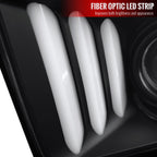 2005-2009 Ford Mustang S197 LED Bar Projector Headlights (Matte Black Housing / Clear Lens)
