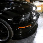 2005-2009 Ford Mustang S197 Halo Projector Headlights w/ LED Light Strip (Matte Black Housing / Clear Lens)
