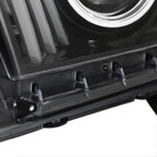 2010-2014 Ford Mustang S197 LED Bar Projector Headlights w/ Sequential Turn Signals (Jet Black Housing / Clear Lens)