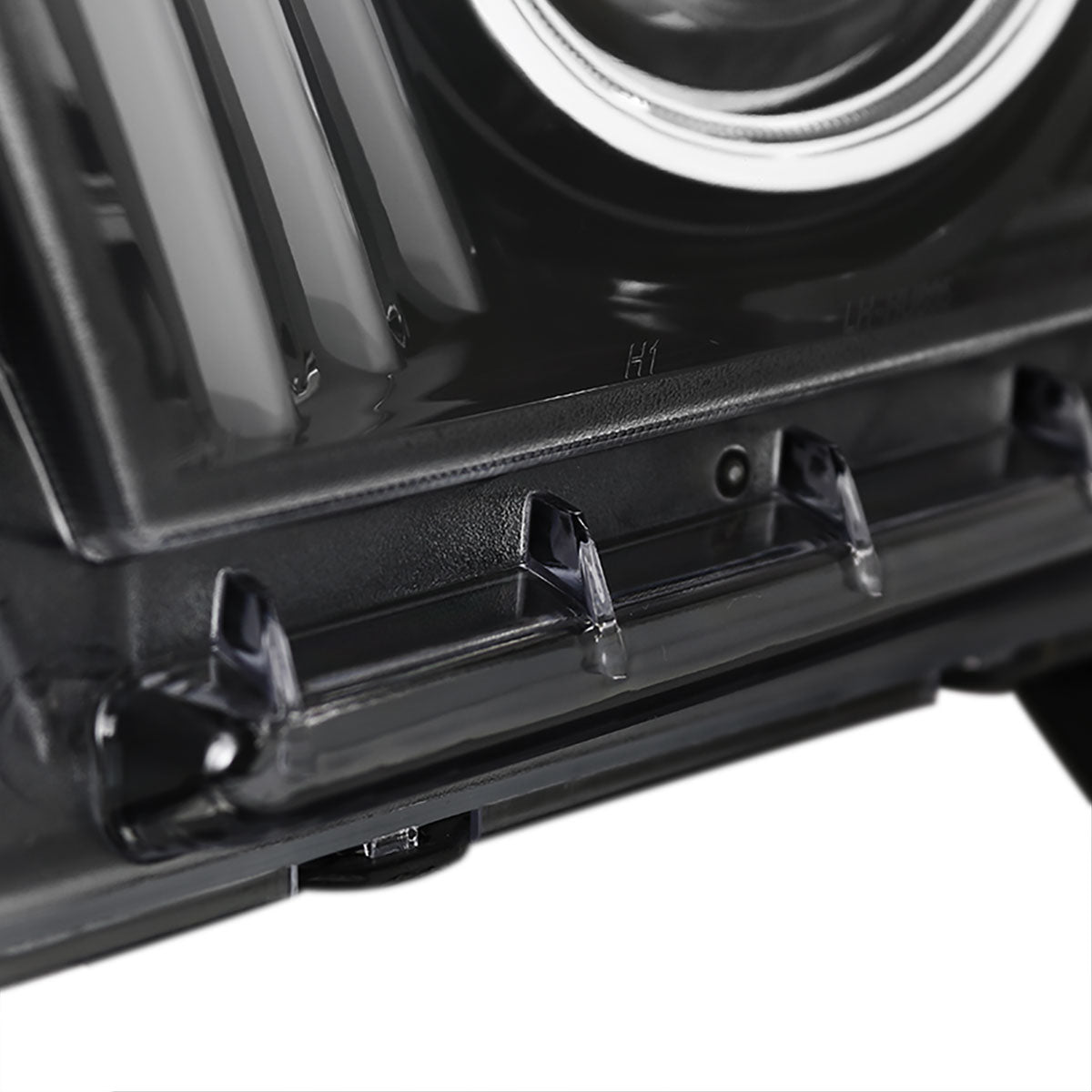 2010-2014 Ford Mustang S197 LED Bar Projector Headlights w/ Sequential Turn Signals (Jet Black Housing / Clear Lens)
