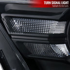 2010-2014 Ford Mustang S197 Retrofit Style Projector Headlights (Matte Black Housing / Clear Lens)