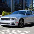 2010-2014 Ford Mustang S197 Dual Halo Projector Headlights (Matte Black Housing / Clear Lens)