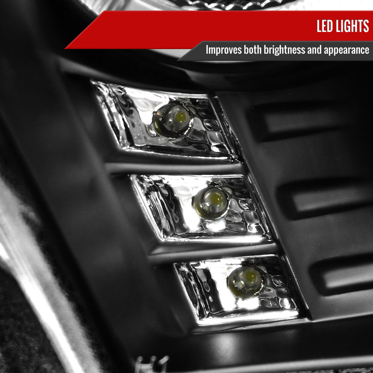 2010-2014 Ford Mustang S197 Dual Halo Projector Headlights (Matte Black Housing / Clear Lens)