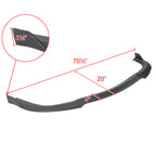 2015-2021 Chrysler 300 Matte Black 3PC Front Bumper Lip Splitter Kit