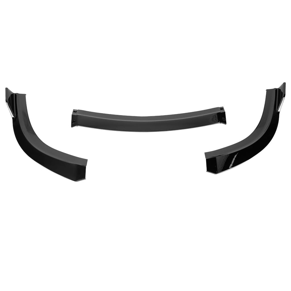 2015-2021 Chrysler 300 Glossy Black 3PC Front Bumper Lip Splitter Kit