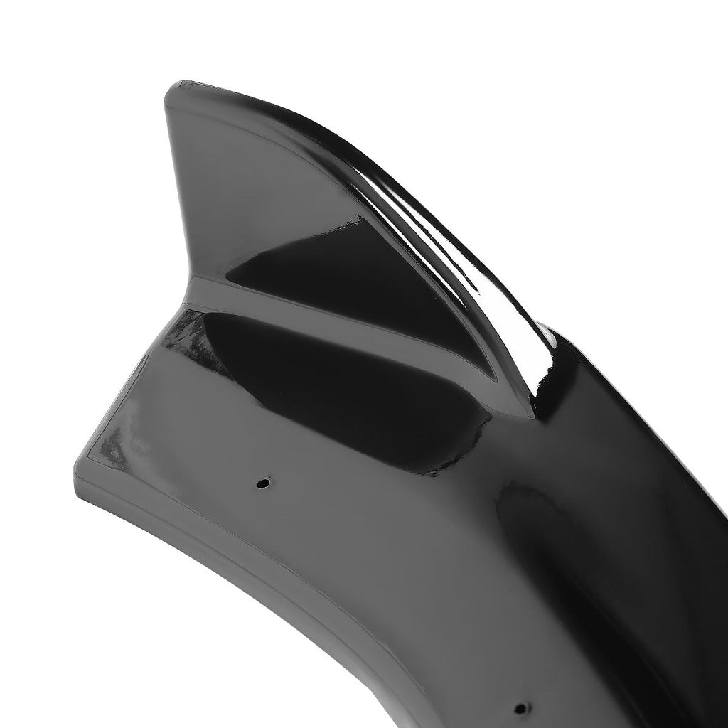 2016-2018 Chevrolet Camaro 6th Gen Glossy Black Polypropylene 3PC Front Bumper Lip Set