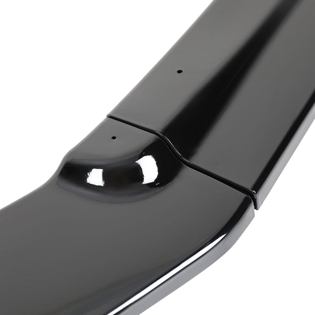 2016-2018 Chevrolet Camaro 6th Gen Glossy Black Polypropylene 3PC Front Bumper Lip Set