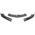 2016-2018 Chevrolet Camaro 6th Gen Glossy Black Polypropylene 3PC Front Bumper Lip Set