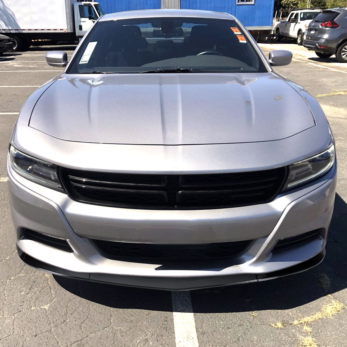 2015-2021 Dodge Challenger SXT Glossy Black 3PC Front Bumper Lip Splitter Kit
