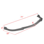 2011-2014 Dodge Charger LD SRT8 Matte Black 3PC Front Bumper Lip Splitter Kit