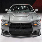2011-2014 Dodge Charger LD SRT8 Matte Black 3PC Front Bumper Lip Splitter Kit