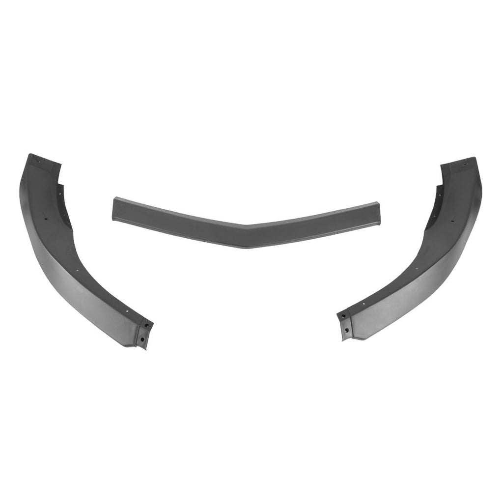 2010-2013 Chevrolet Camaro 5th Gen V6 Matte Black 3PC Front Bumper Lip Splitter Kit