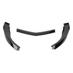 2010-2013 Chevrolet Camaro 5th Gen V6 Glossy Black 3PC Front Bumper Lip Splitter Kit