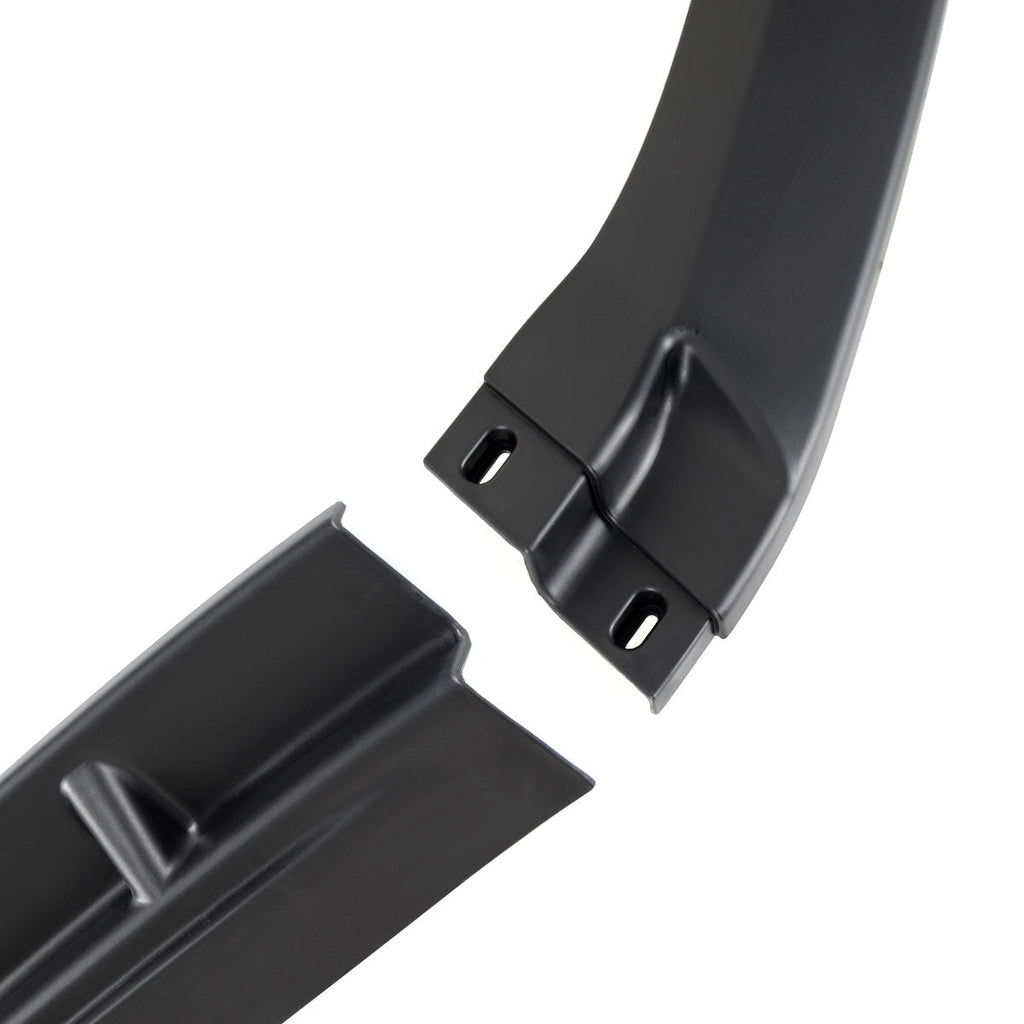 2013-2014 Ford Mustang S197 Matte Black 3PC Front Bumper Lip Splitter Kit