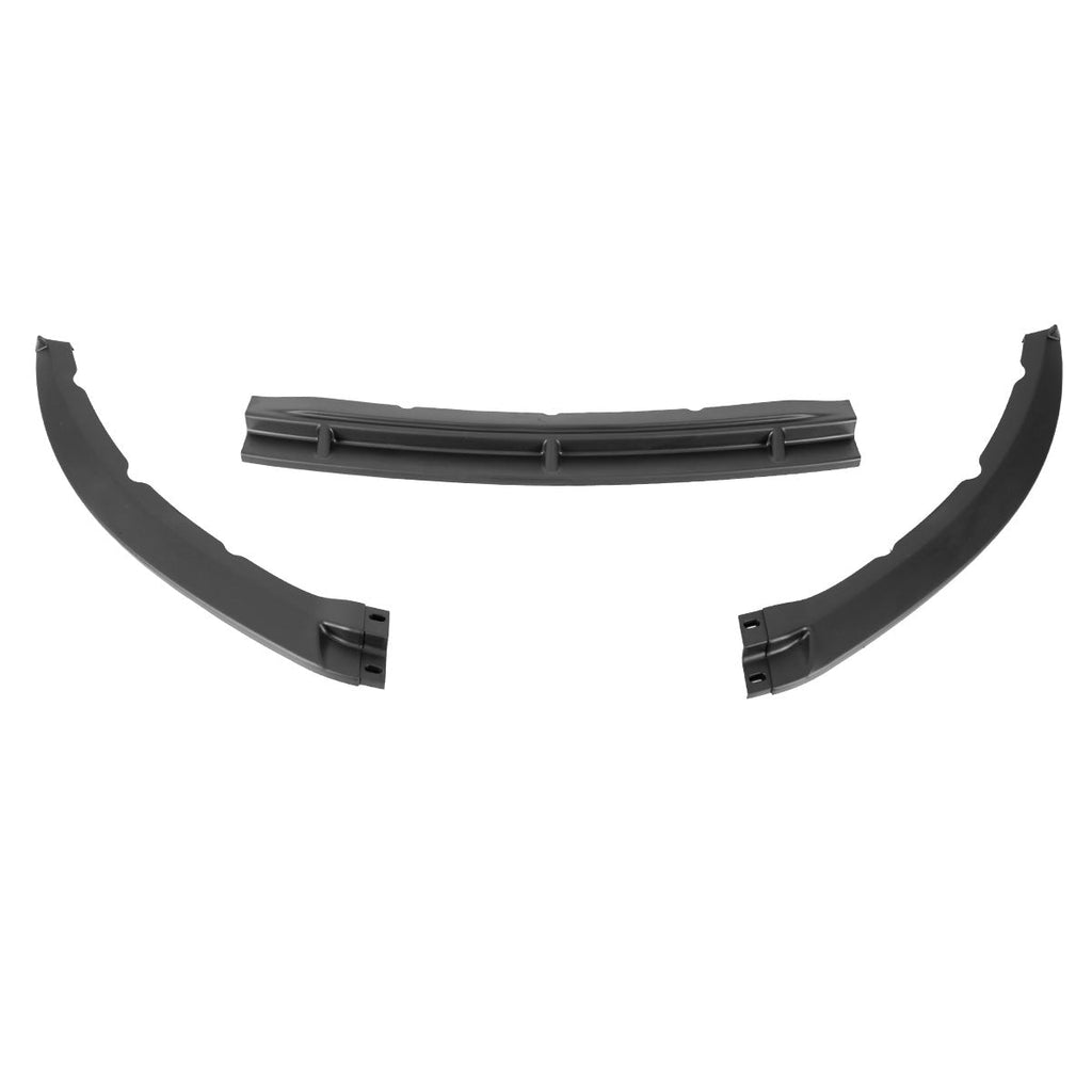 2013-2014 Ford Mustang S197 Matte Black 3PC Front Bumper Lip Splitter Kit