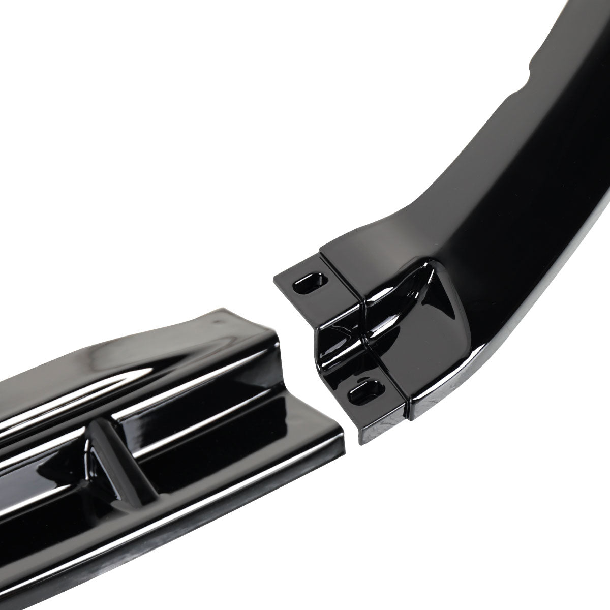 2013-2014 Ford Mustang S197 Glossy Black 3PC Front Bumper Lip Splitter Kit